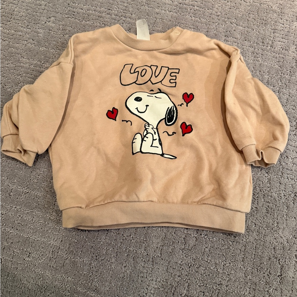 H&M Peanuts Sweatshirt 6-9m